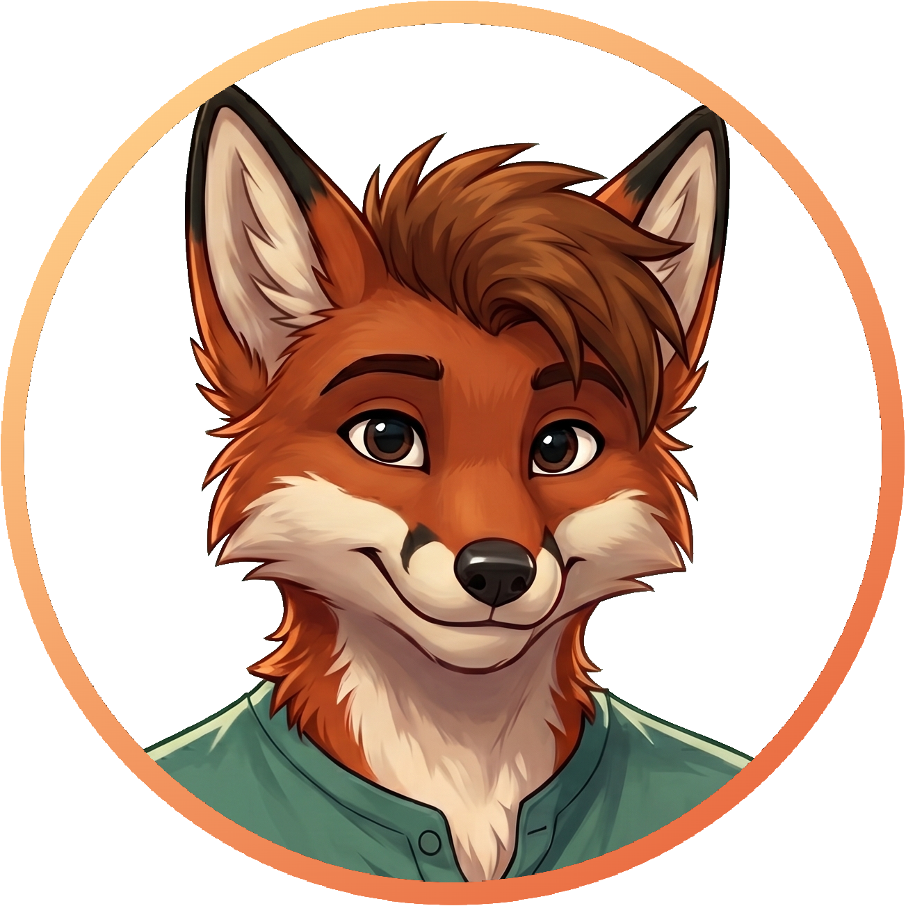 Portrait of Reynard the red fox